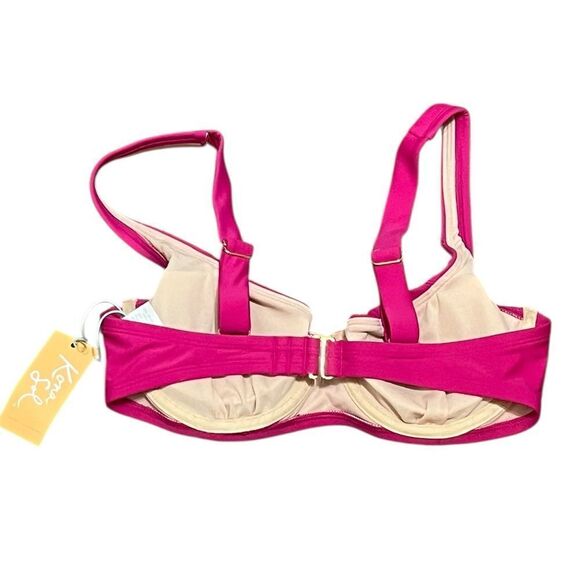 Kona Sol Raspberry Pink Underwire Swimwear Top, Size S, NWT - Picture 2 of 7